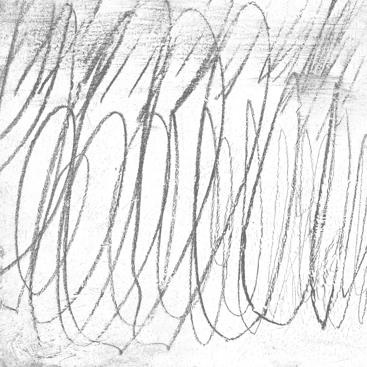 White On Grey Scribbles I