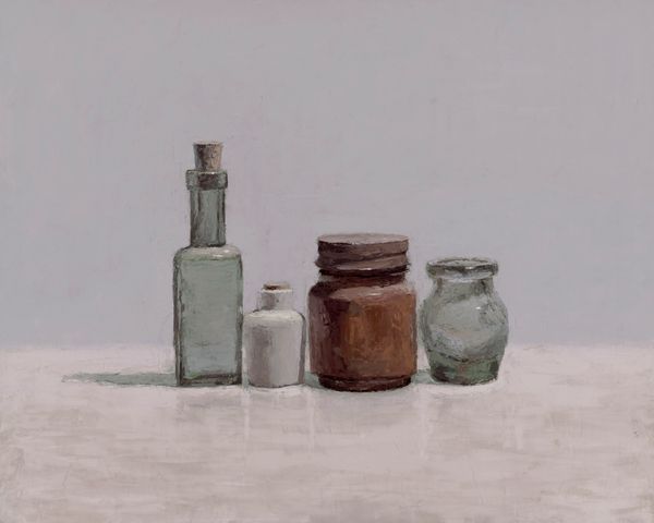 Metal Lid, White Bottle