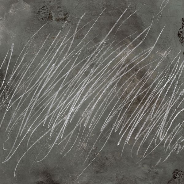 White On Grey Scribbles VI