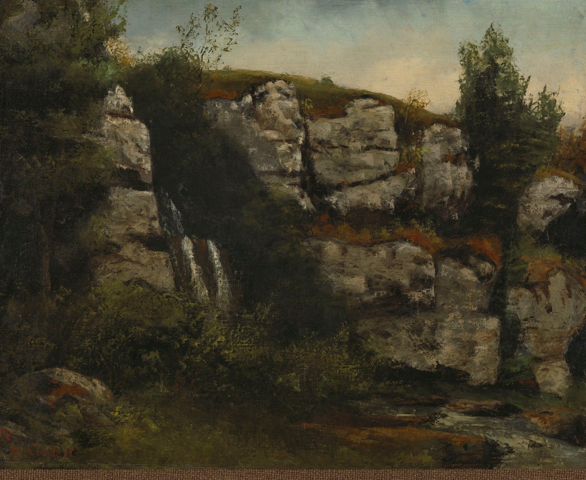 Landscape With Rocks And Waterfall