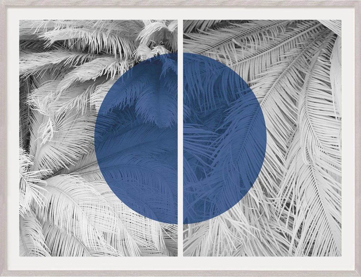 Color Blocked Palm Diptych