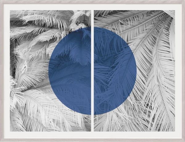 Color Blocked Palm Diptych