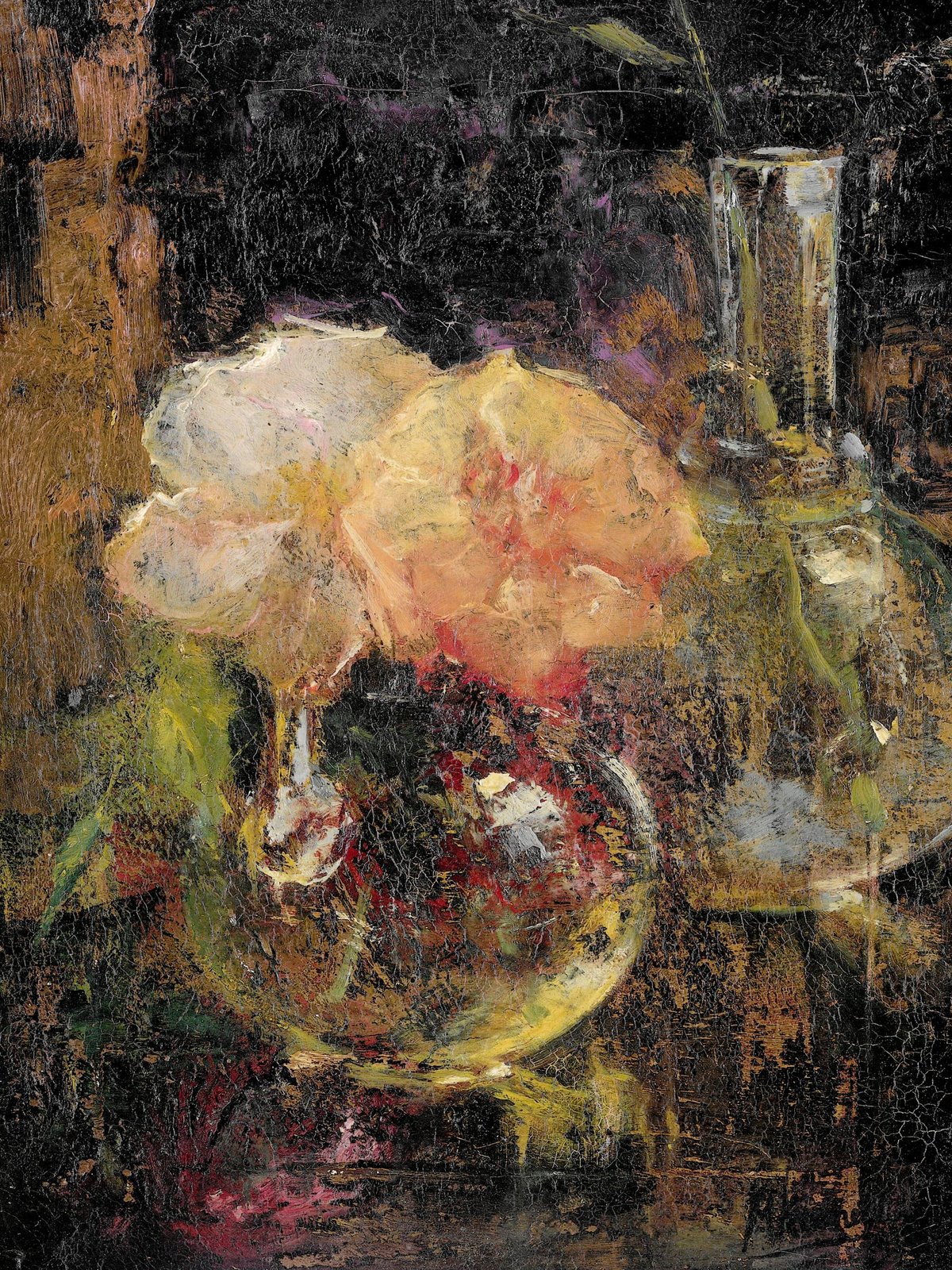 Yellow Roses In A Carafe