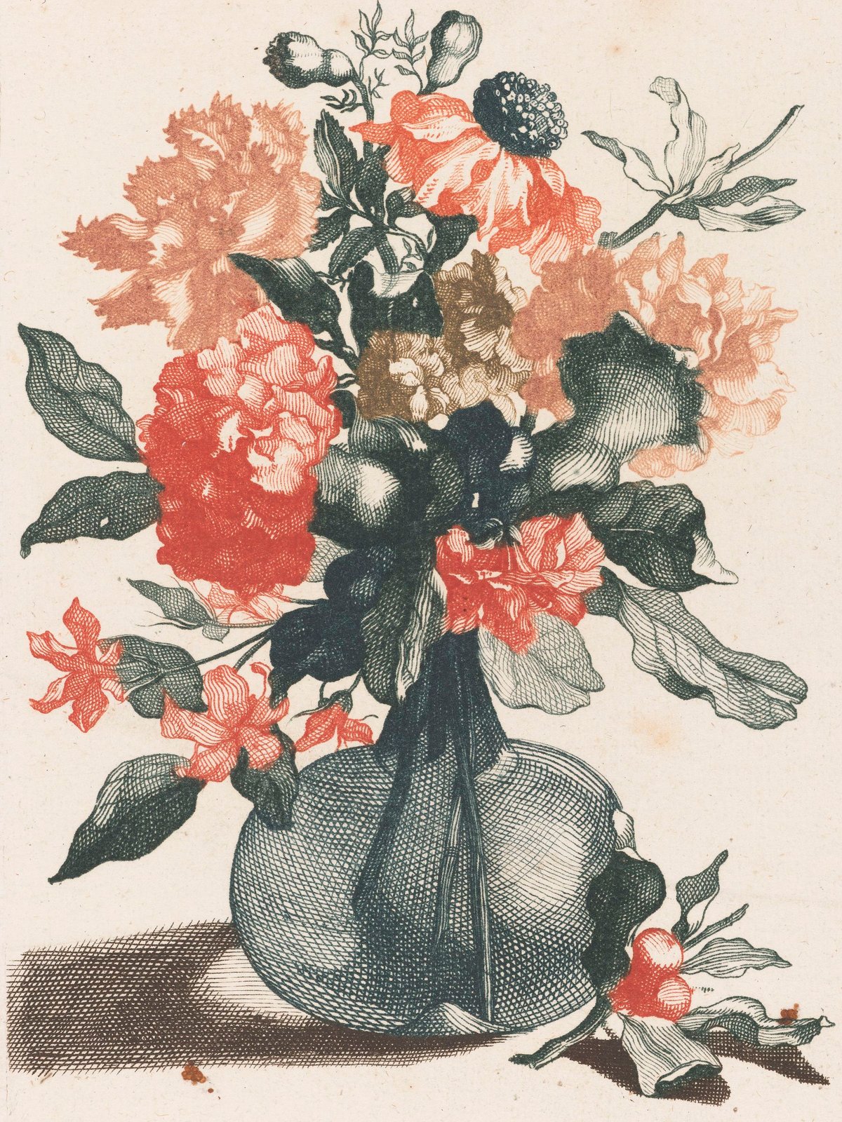 Flowers In Glass Vase I