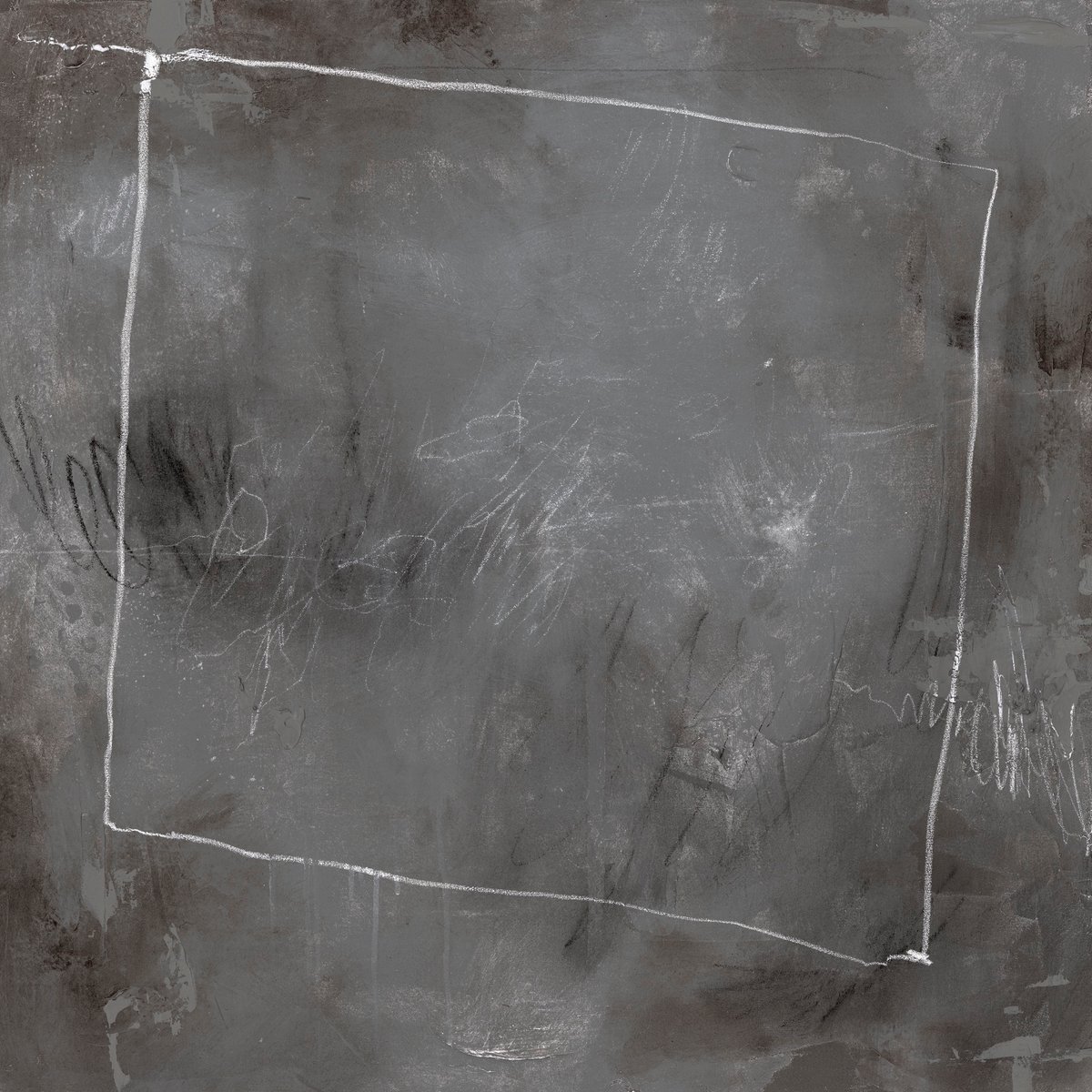 White On Grey Scribbles VII
