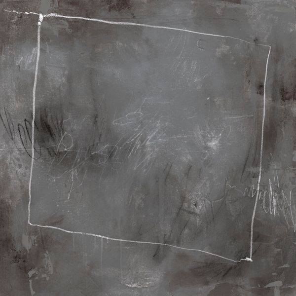 White On Grey Scribbles VII