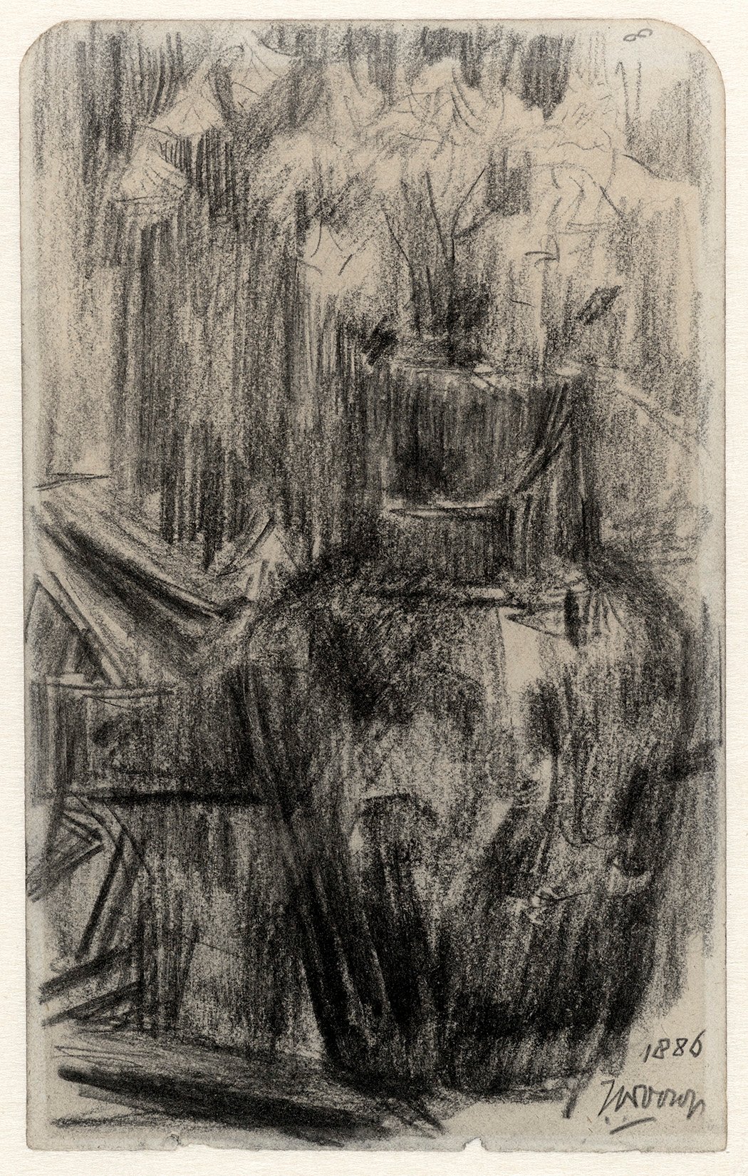 Study Of Vase With Flowers