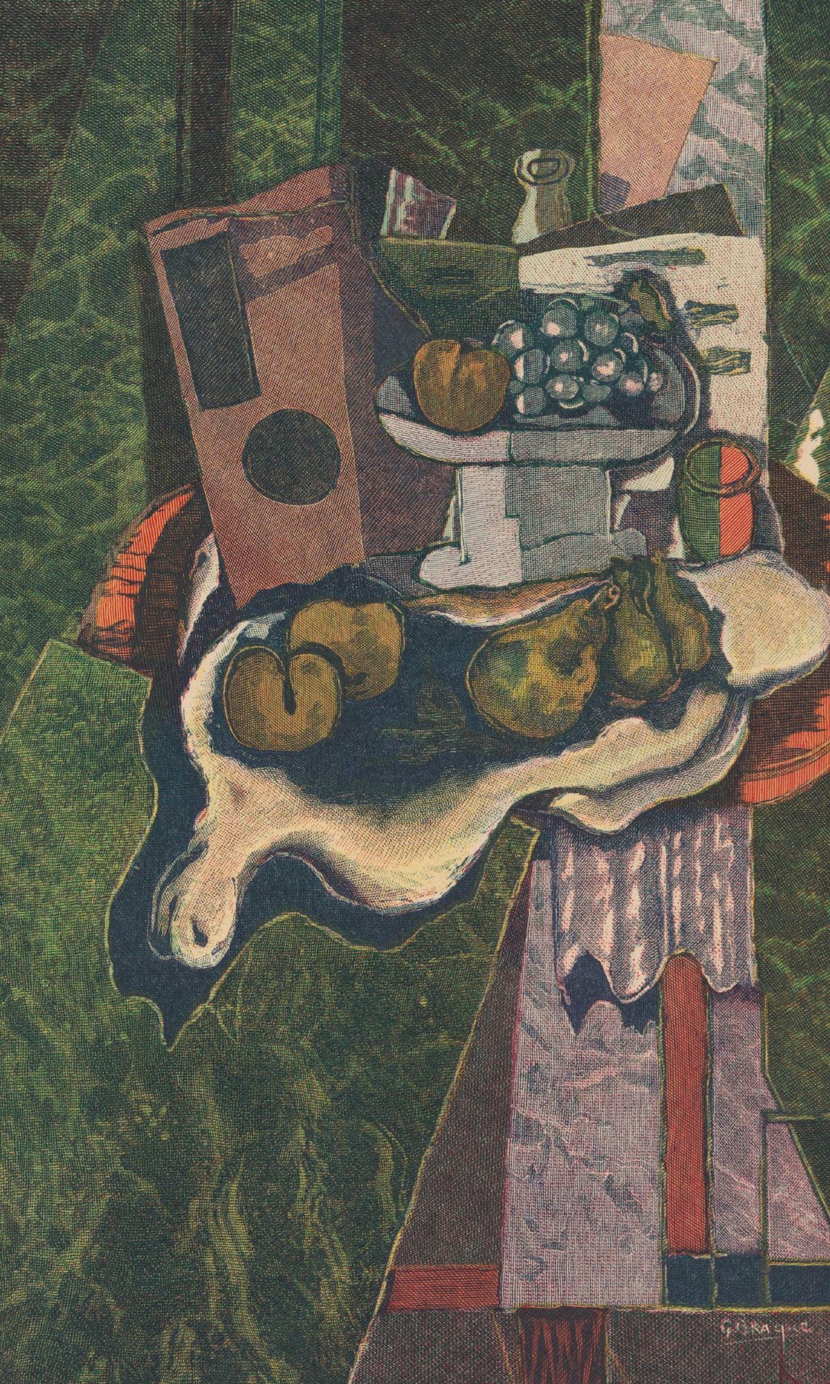 Still Life With Fruit Bowl On A Table