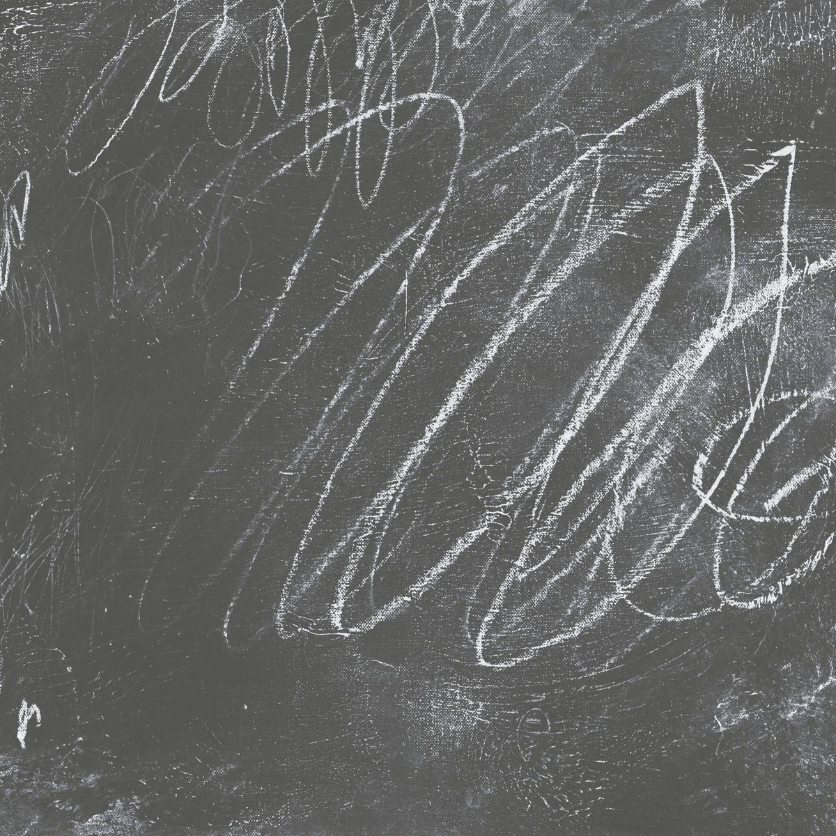 White On Grey Scribbles IV