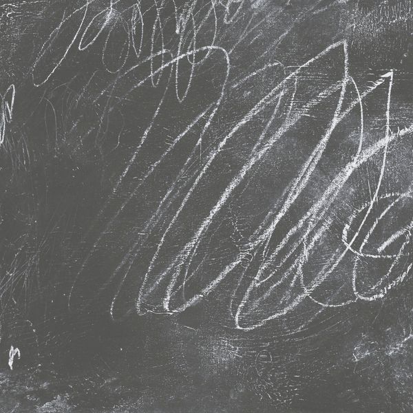 White On Grey Scribbles IV